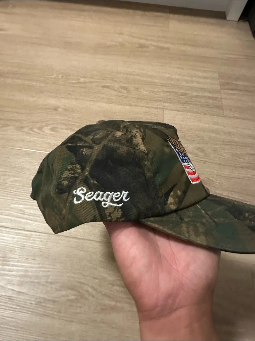 Seager USA Camo SnapBack Hat